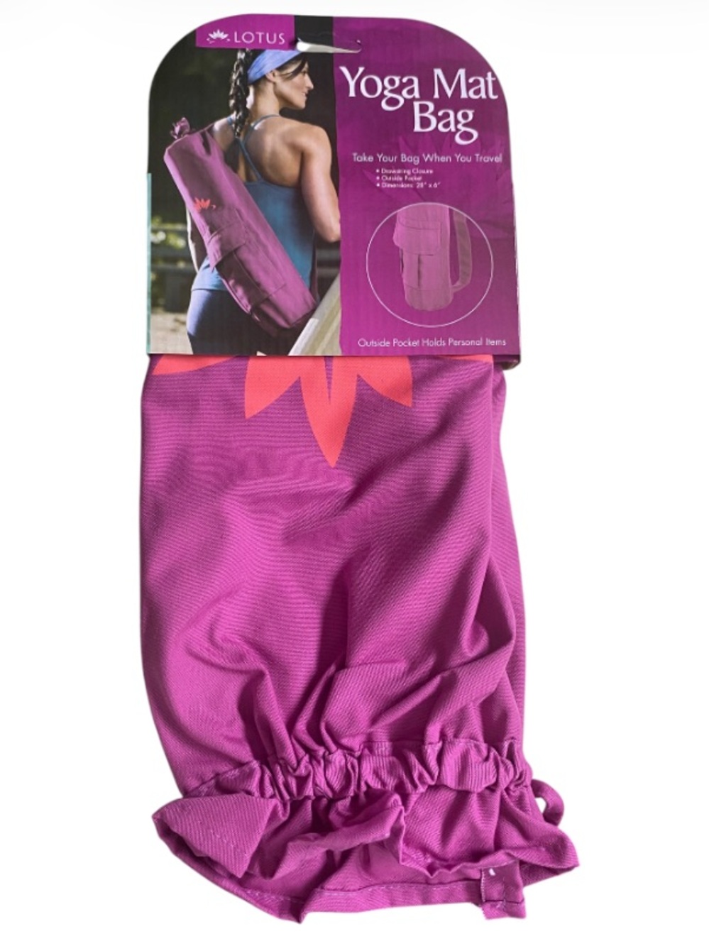 NEW Lotus Yoga Mat Bag - Radiant Orchid